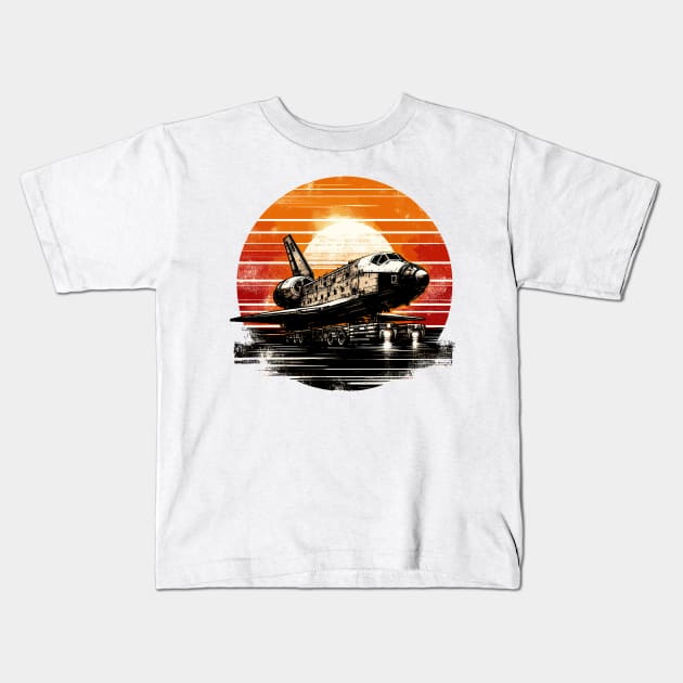 Space shuttle Kids T-Shirt by Vehicles-Art